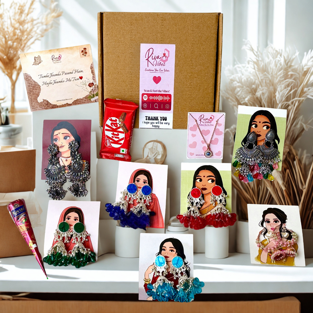Tradition & Trend Gift Hamper – Jhumkas, Evil Eye & More