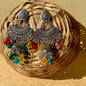Oversized Jhumka With beads