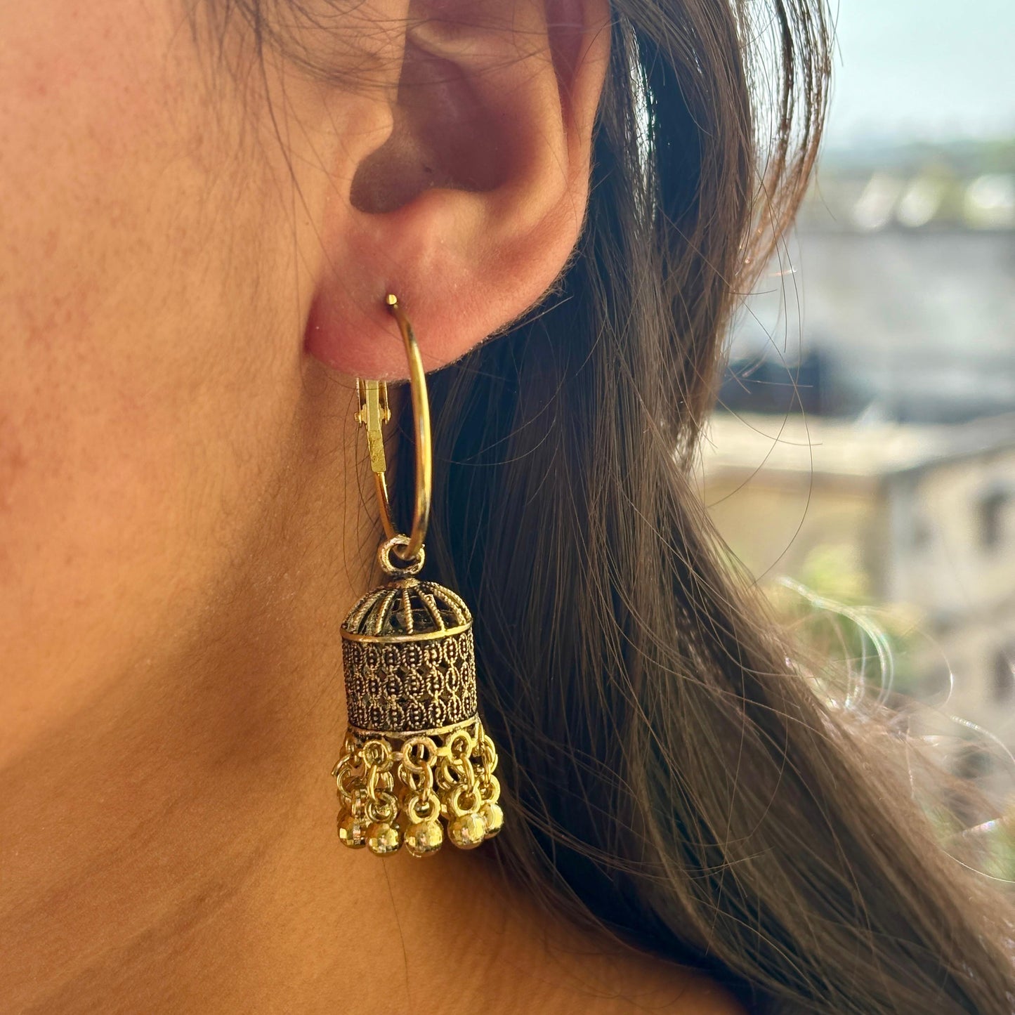 Jewelry & Love Hamper – Jhumkas, Evil Eye Pendant & More