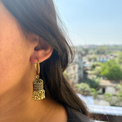 Hoop Jhumka With beads
